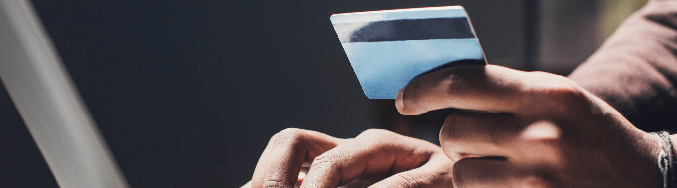 Person using a credit card